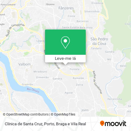 Clínica de Santa Cruz mapa