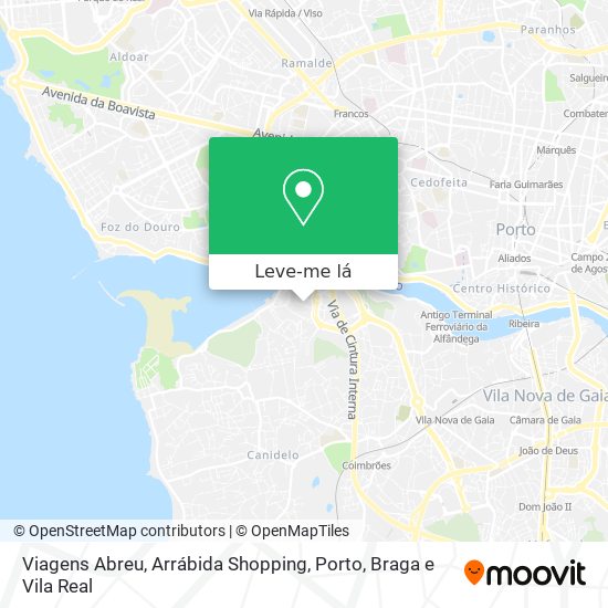 Viagens Abreu, Arrábida Shopping mapa