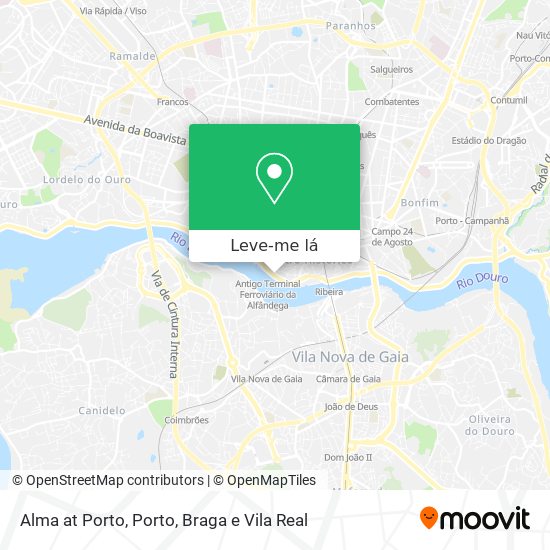 Alma at Porto mapa