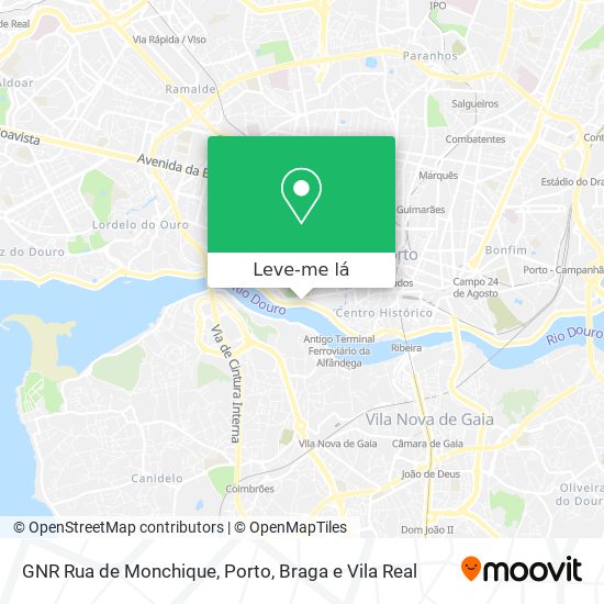GNR Rua de Monchique mapa