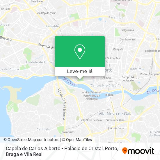 Capela de Carlos Alberto - Palácio de Cristal mapa