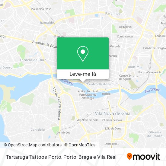 Tartaruga Tattoos Porto mapa