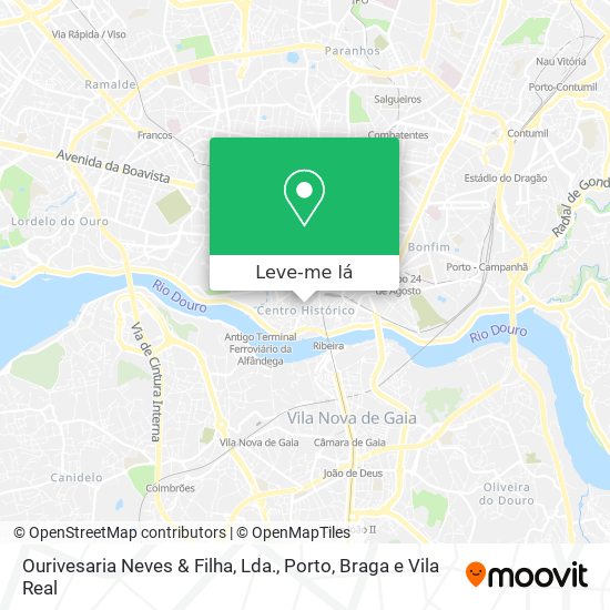 Ourivesaria Neves & Filha, Lda. mapa