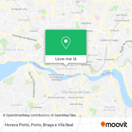 Horeca Porto mapa