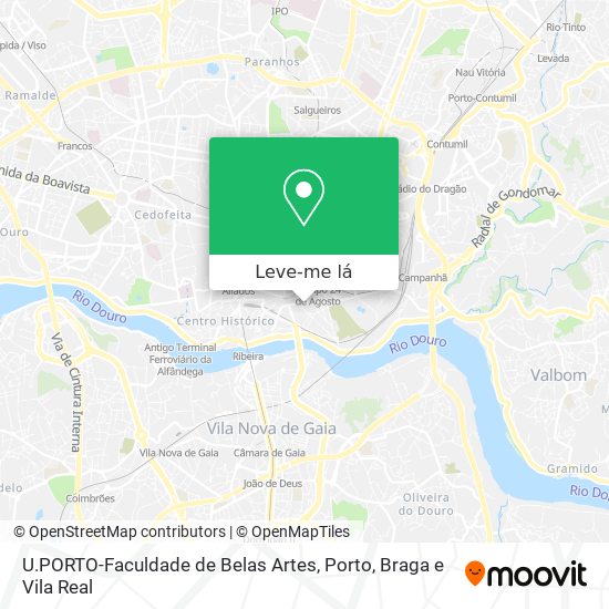 U.PORTO-Faculdade de Belas Artes mapa