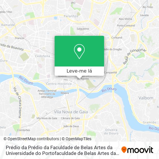 Prédio da Prédio da Faculdade de Belas Artes da Universidade do Portofaculdade de Belas Artes da Un mapa