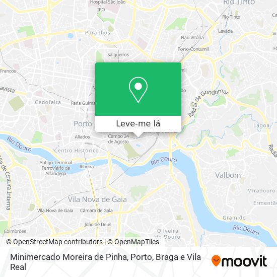 Minimercado Moreira de Pinha mapa