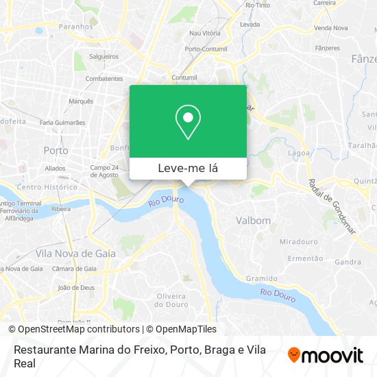 Restaurante Marina do Freixo mapa