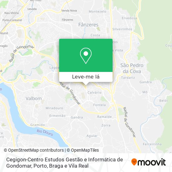 Cegigon-Centro Estudos Gestão e Informática de Gondomar mapa