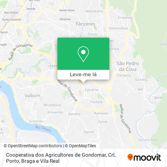 Cooperativa dos Agricultores de Gondomar, Crl mapa