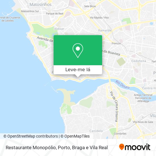 Restaurante Monopólio mapa