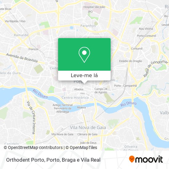 Orthodent Porto mapa