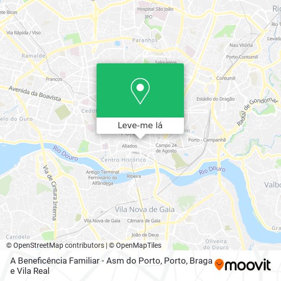 A Beneficência Familiar - Asm do Porto mapa