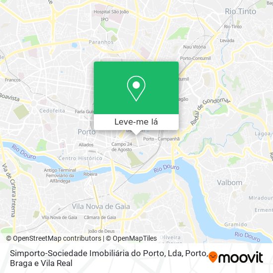 Simporto-Sociedade Imobiliária do Porto, Lda mapa