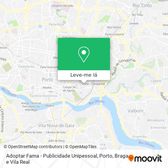 Adoptar Fama - Publicidade Unipessoal mapa