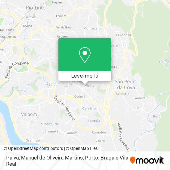 Paiva, Manuel de Oliveira Martins mapa