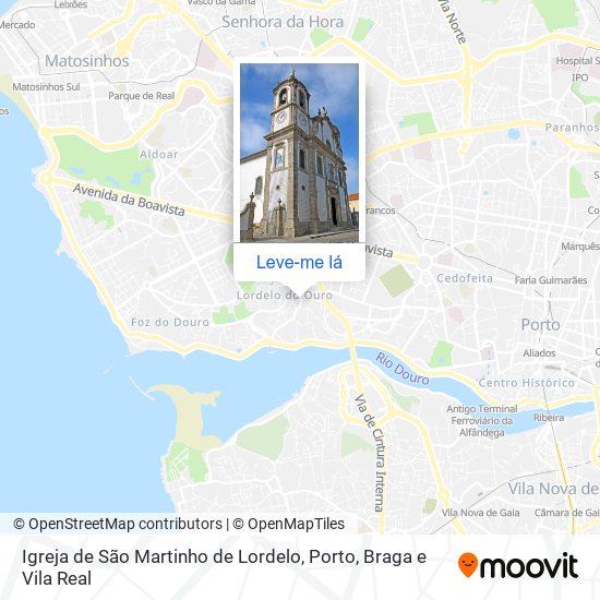 Igreja de São Martinho de Lordelo mapa