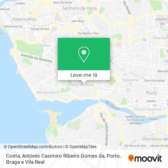 Costa, António Casimiro Ribeiro Gomes da mapa