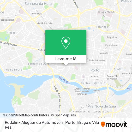 Rodalin - Aluguer de Automóveis mapa