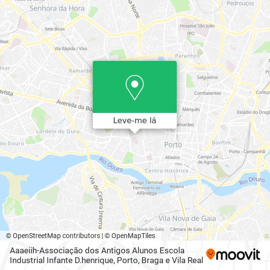 Aaaeiih-Associação dos Antigos Alunos Escola Industrial Infante D.henrique mapa