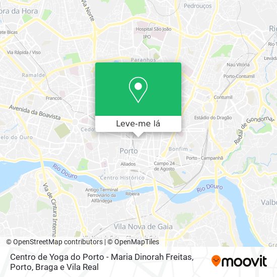 Centro de Yoga do Porto - Maria Dinorah Freitas mapa