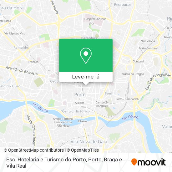 Esc. Hotelaria e Turismo do Porto mapa