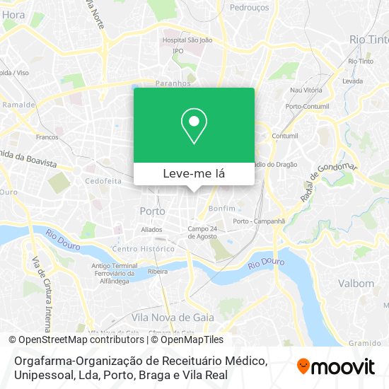 Orgafarma-Organização de Receituário Médico, Unipessoal, Lda mapa