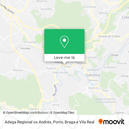 Adega Regional os Andrés mapa