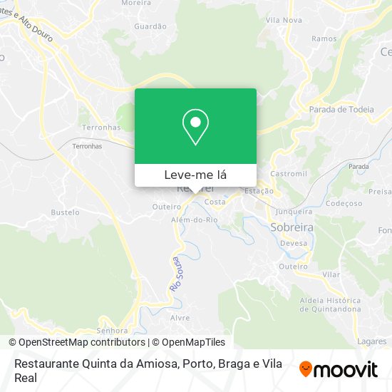 Restaurante Quinta da Amiosa mapa