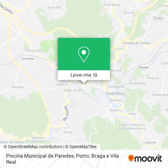 Piscina Municipal de Paredes mapa