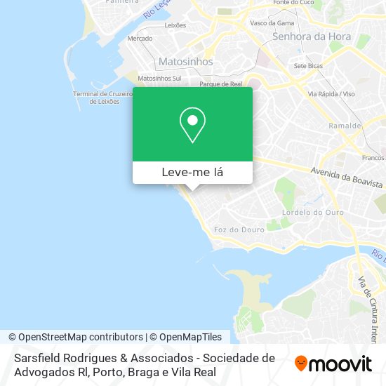 Sarsfield Rodrigues & Associados - Sociedade de Advogados Rl mapa