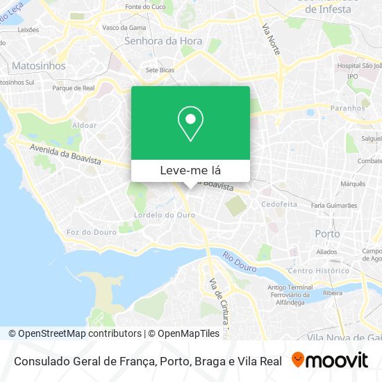 Consulado Geral de França mapa
