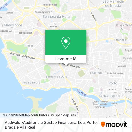 Audivalor-Auditoria e Gestão Financeira, Lda mapa