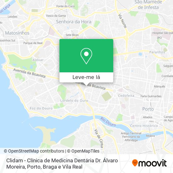 Clidam - Clínica de Medicina Dentária Dr. Álvaro Moreira mapa