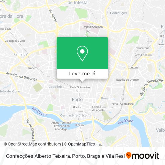 Confecções Alberto Teixeira mapa