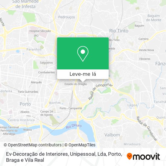 Ev-Decoração de Interiores, Unipessoal, Lda mapa