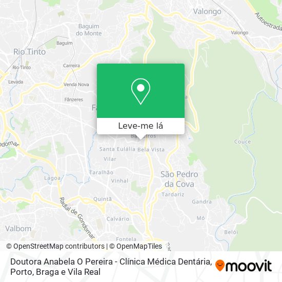 Doutora Anabela O Pereira - Clínica Médica Dentária mapa