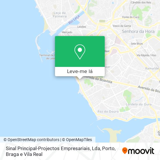 Sinal Principal-Projectos Empresariais, Lda mapa