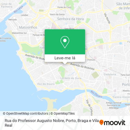 Rua do Professor Augusto Nobre mapa