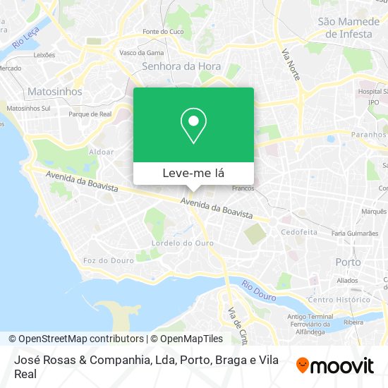 José Rosas & Companhia, Lda mapa
