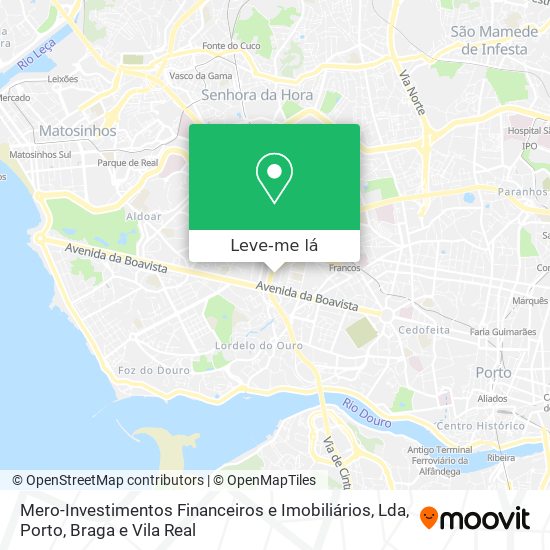Mero-Investimentos Financeiros e Imobiliários, Lda mapa