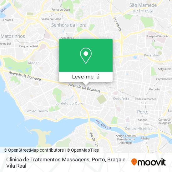 Clinica de Tratamentos Massagens mapa