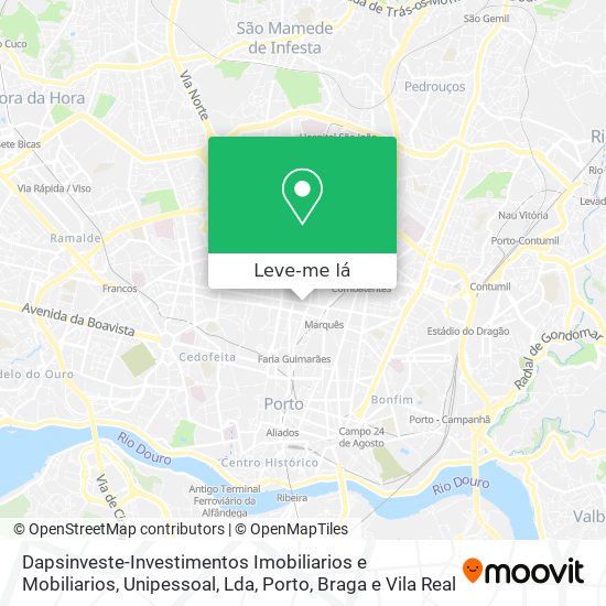 Dapsinveste-Investimentos Imobiliarios e Mobiliarios, Unipessoal, Lda mapa