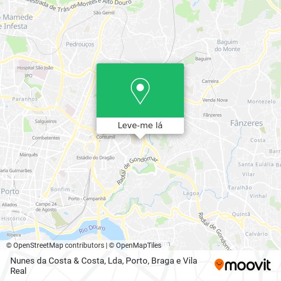 Nunes da Costa & Costa, Lda mapa