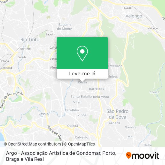 Argo - Associação Artística de Gondomar mapa