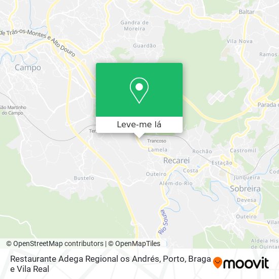 Restaurante Adega Regional os Andrés mapa