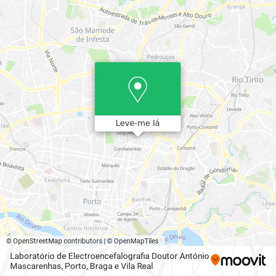 Laboratório de Electroencefalografia Doutor António Mascarenhas mapa