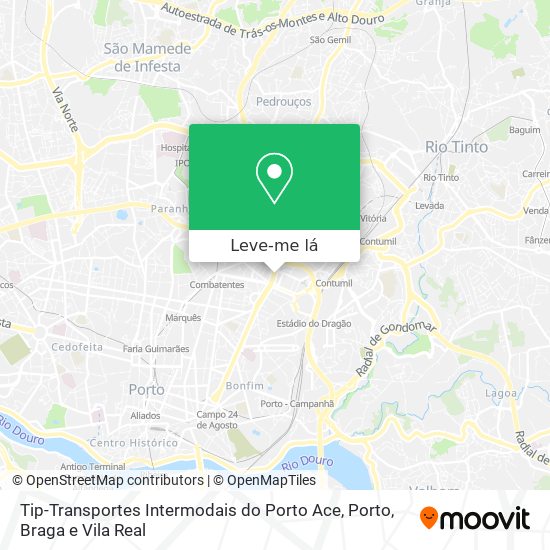Tip-Transportes Intermodais do Porto Ace mapa