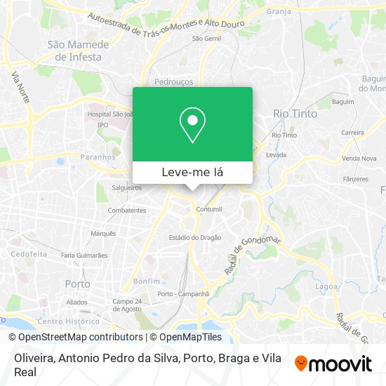 Oliveira, Antonio Pedro da Silva mapa