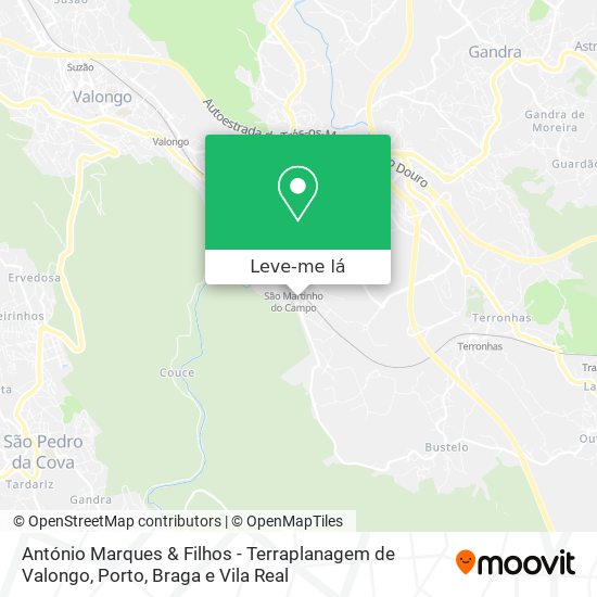 António Marques & Filhos - Terraplanagem de Valongo mapa